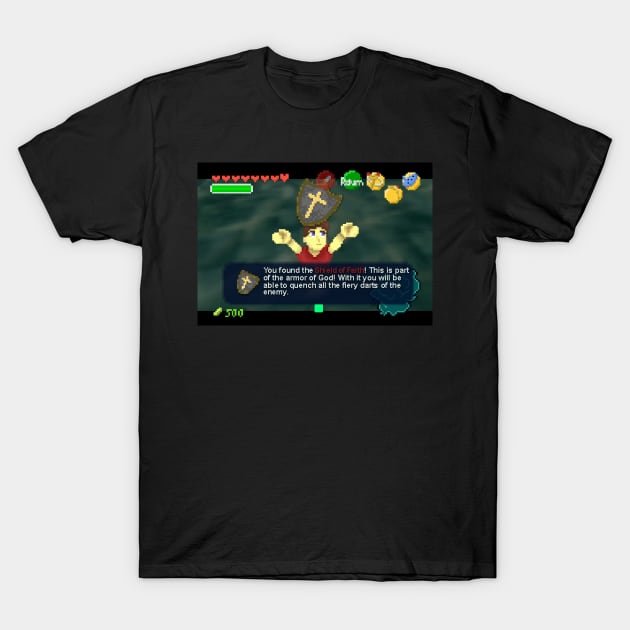 8 Bit Shield of Faith T-Shirt by CalledandChosenApparel